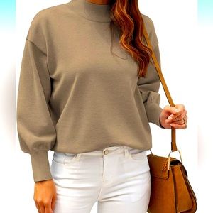 Mock neck sweater